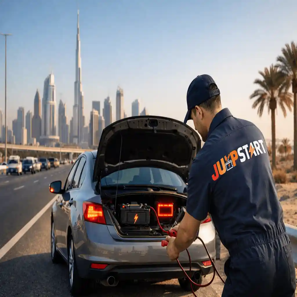 Car Battery Died While Driving in the Dubai