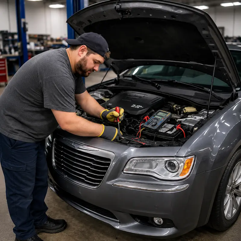 Professional Chrysler car jump-start service in the Dubai