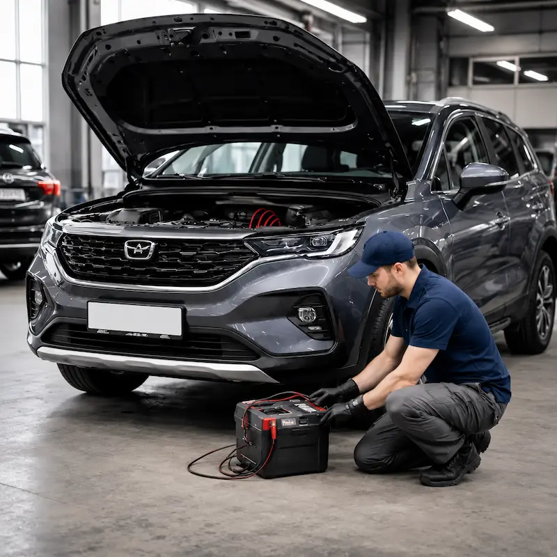 geely readon for dead battery