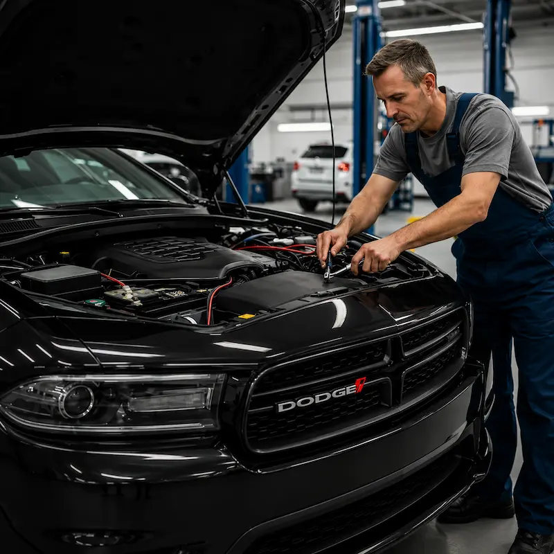 Professional Dodge Avenger car jump-start service in the Dubai.