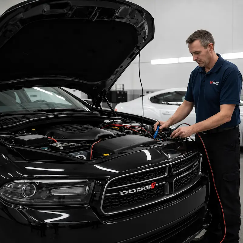 Professional Dodge Avenger car jump-start service in the Dubai.