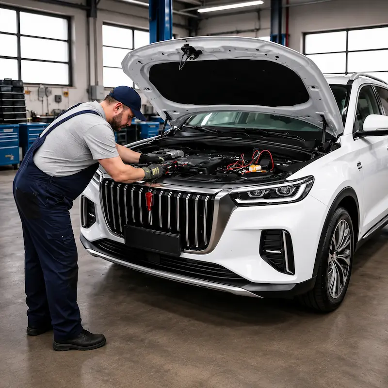 Hongqi H5 Jump Start in Dubai