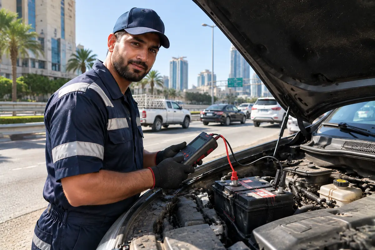 Car battery internal resistance testing with diagnostic device