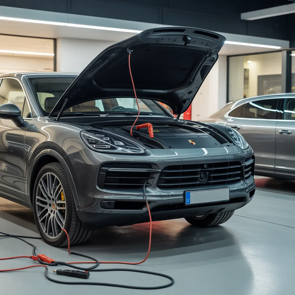 how to jump-start a Porsche Cayenne